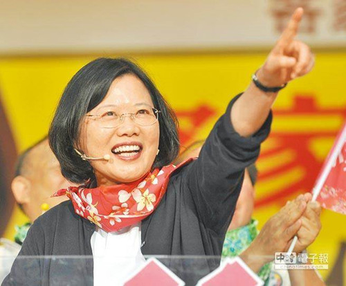 &nbsp;2017年“全球百大最有权势女性”名单中，蔡英文在亚洲排名第一（图源：中时电子报）