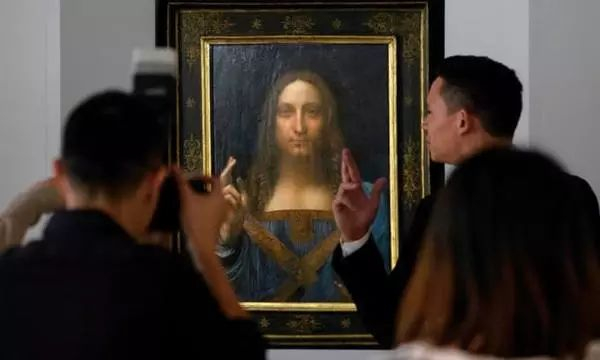 该作品在拍卖前的预展中