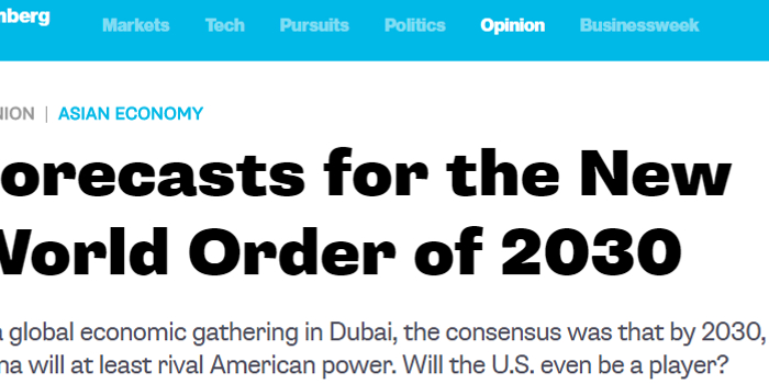 2030年世界格局什么样?外媒:看美国还能蹦跶