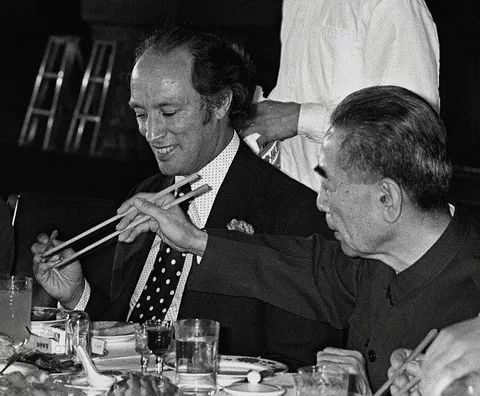 ▲资料图片：1973年10月10日，应中国政府邀请，时任加拿大总理皮埃尔·特鲁多对中国进行了正式访问。（加通社）