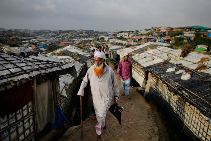 逃到孟加拉国的罗兴亚难民&nbsp; 图源：《纽约时报》