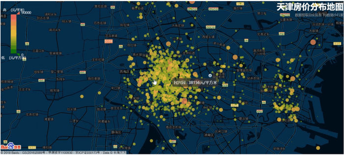 天津房价分布地图
