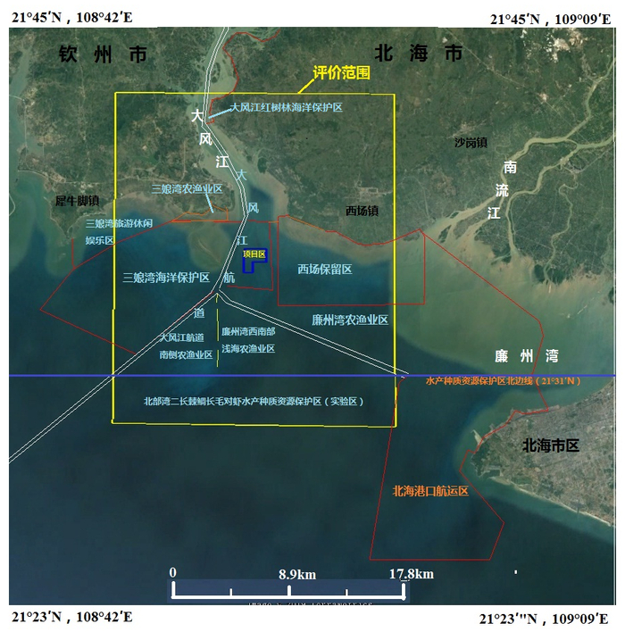 项目施工区及环境评价范围 来源：环评报告