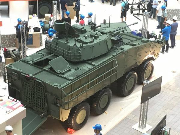 　CM-34“云豹”步战型的炮塔为台“中科院”自行研制