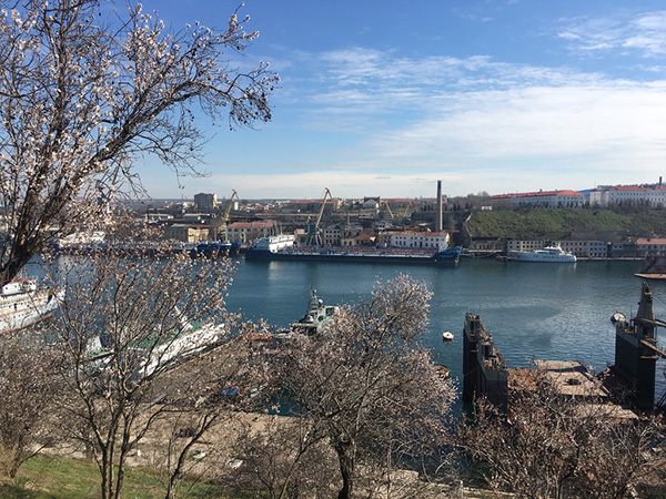 塞瓦斯托波尔港，这里停泊着俄罗斯黑海舰队。