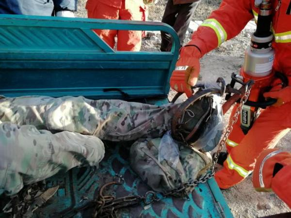 当事人 &nbsp;消防支队供图 &nbsp;来自北京晚报