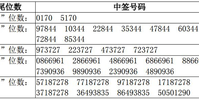 欣锐科技发行中签号出炉 共51534个