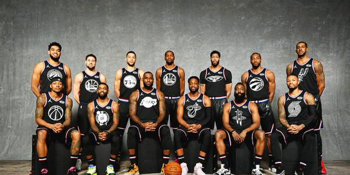收藏!2019NBA全明星赛球员写真出炉