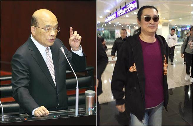 苏贞昌（左）与黄安，图自台媒