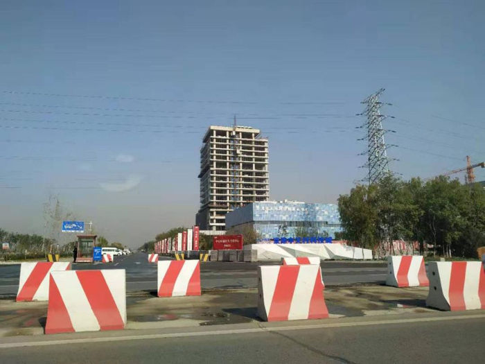  京津中关村科技城售楼处。中房报记者 秦龙/摄