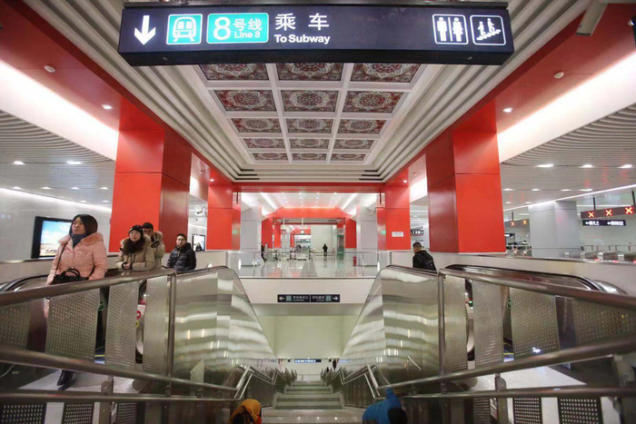 　永定门外站。摄影/新京报记者 王贵彬