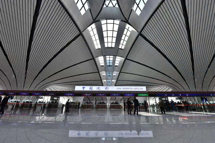 大兴国际机场边检即将启用。摄影/新京报记者&nbsp;李木易