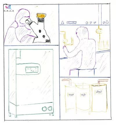 提取脐带血干细胞的实验室环境（图片来源：作者自制）