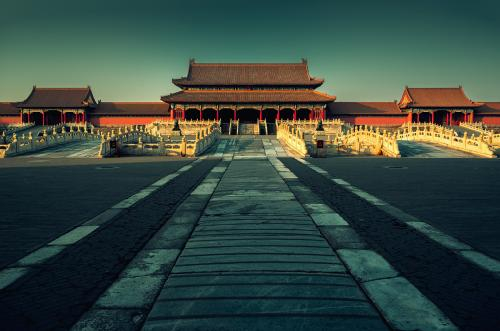  2017年，拍摄于故宫太和门广场。苏唐诗 摄