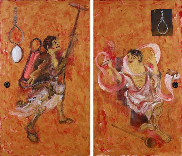 横尾忠则，《寒山拾得2020》，2019