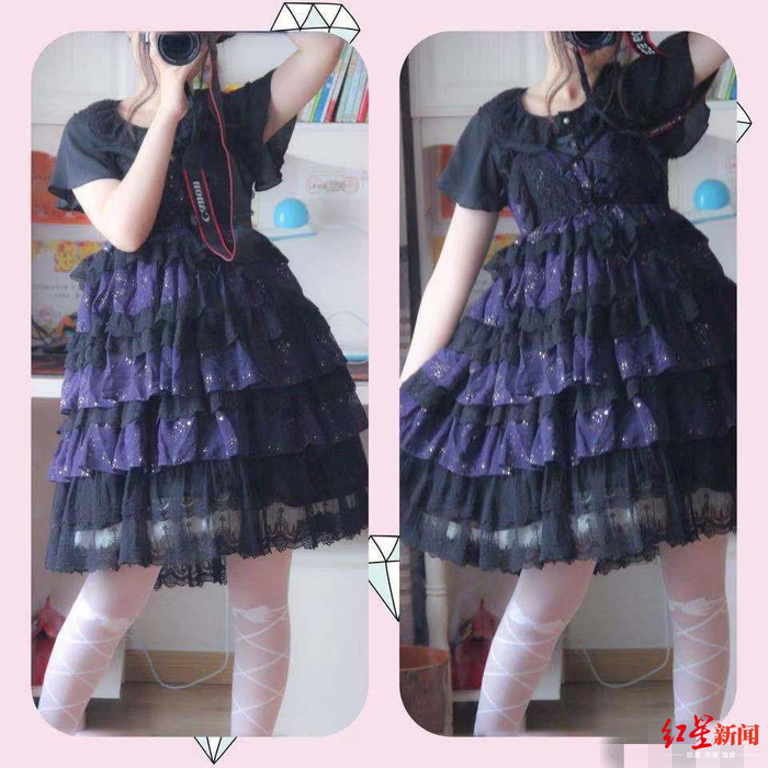 ↑&nbsp;顶顶穿着Lo裙