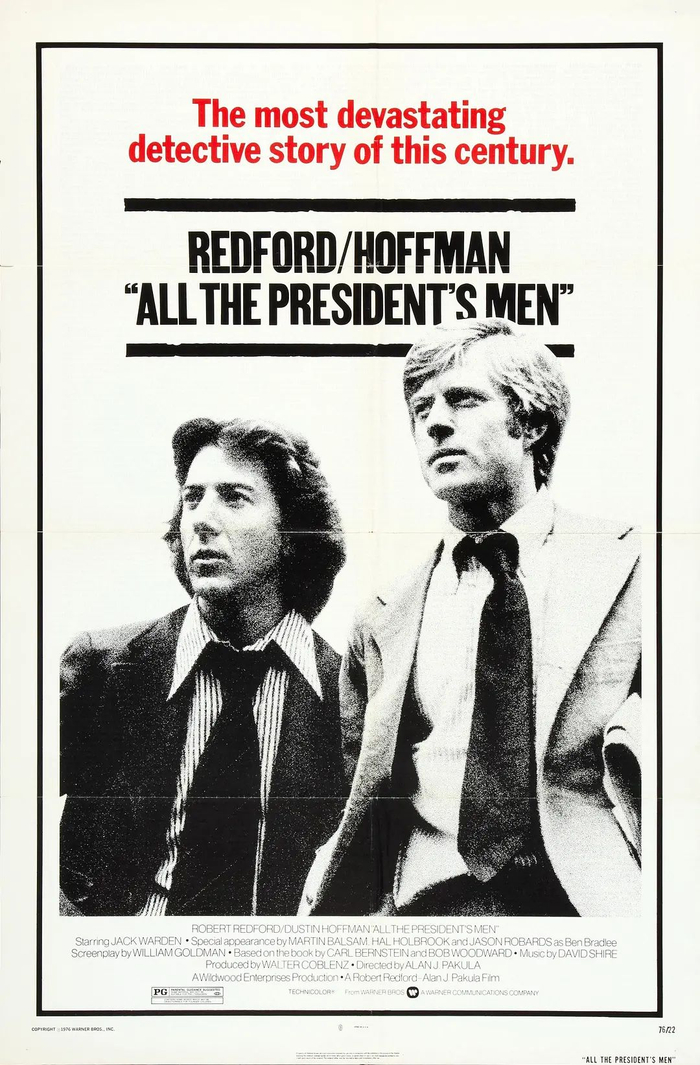  1976 movie “All the President‘s Men”&nbsp;&nbsp; （《总统班底》）