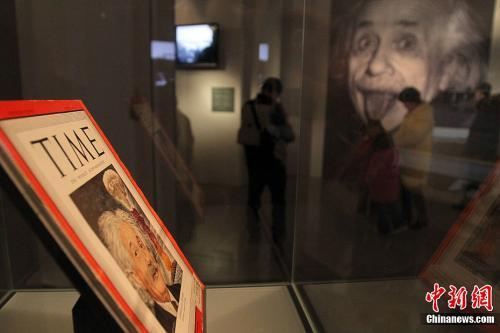  资料图：爱因斯坦展览。 中新社发 张畅 摄