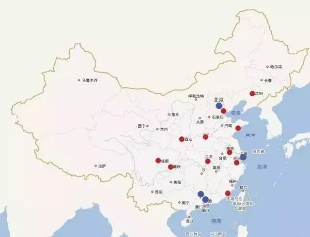 ▲国家中心城市区位示意图