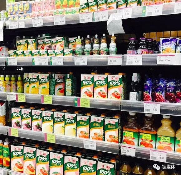 2018年8月，永旺超市汇源产品