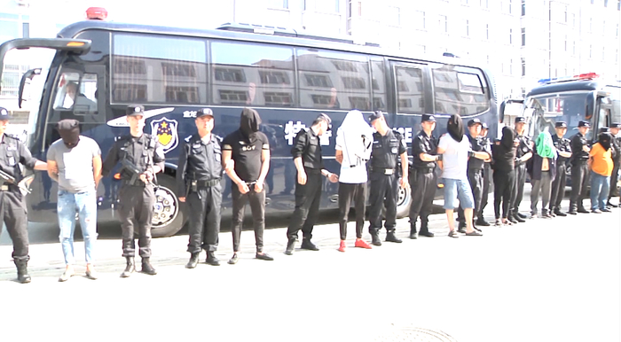 图为抓捕现场。依兰警方供图