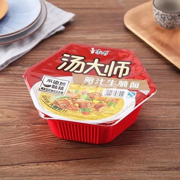 　卖点为不添加味精的康师傅汤大师