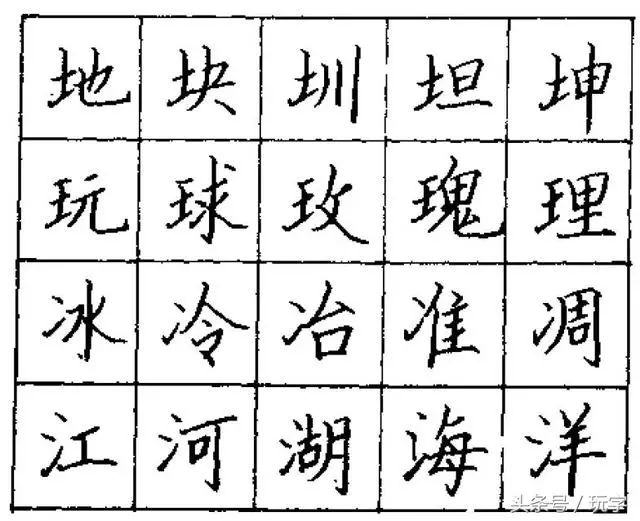 硬笔楷书书法教程：基本笔画横、竖、撇、捺、挑、折的写法