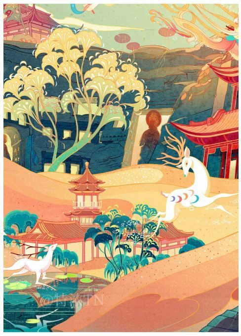 一个男生竟然可以把中国风的插画展现的如此细致......
