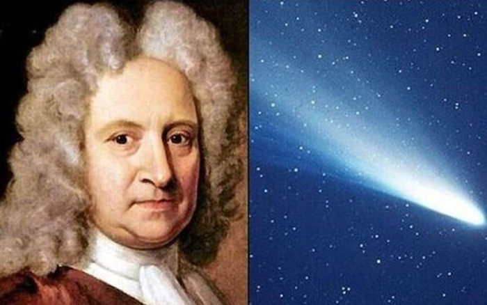 ▲埃德蒙·哈雷和哈雷彗星。