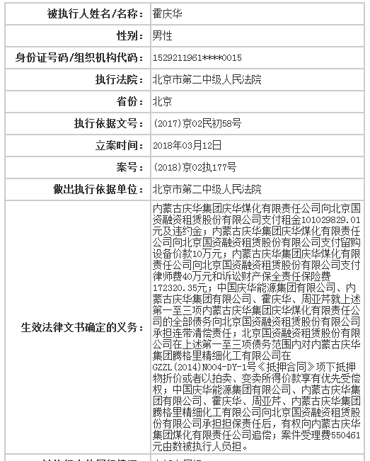 中国执行信息公开网截图