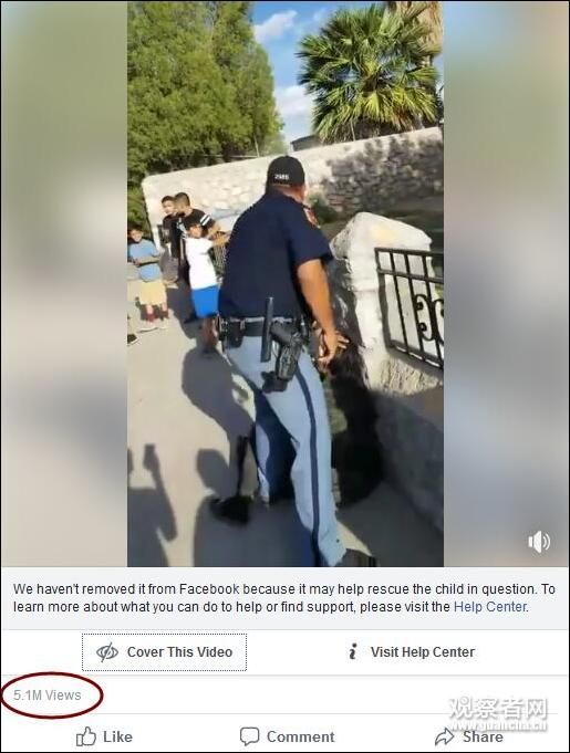 视频于次日（6日）公布，截止观察者网发稿，视频仅在脸书平台就有超过500万的点击量