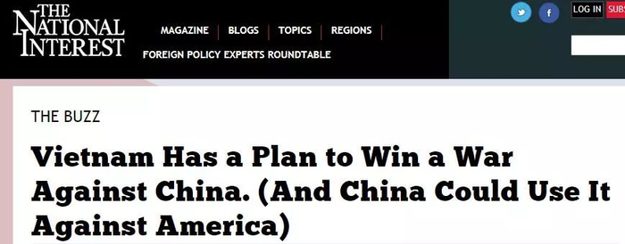  ▲《国家利益》双月刊网站报道截图