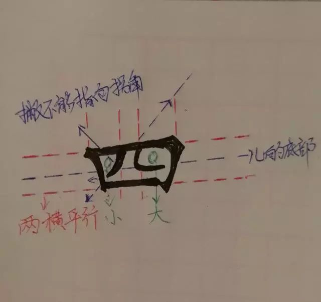 硬笔楷书书法教程:基本笔画横、竖、撇、捺、挑、折的写法|下行|写法|硬笔|笔画|人字_新浪新闻