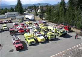 美国森林消防队的资源集结区