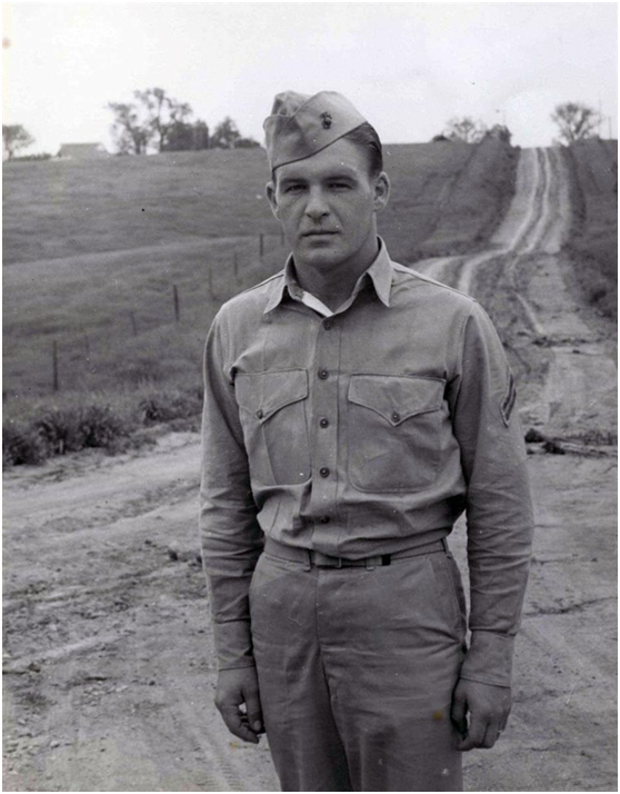 　战争中的哈罗德•凯勒。图源：凯勒家人向NBC供图