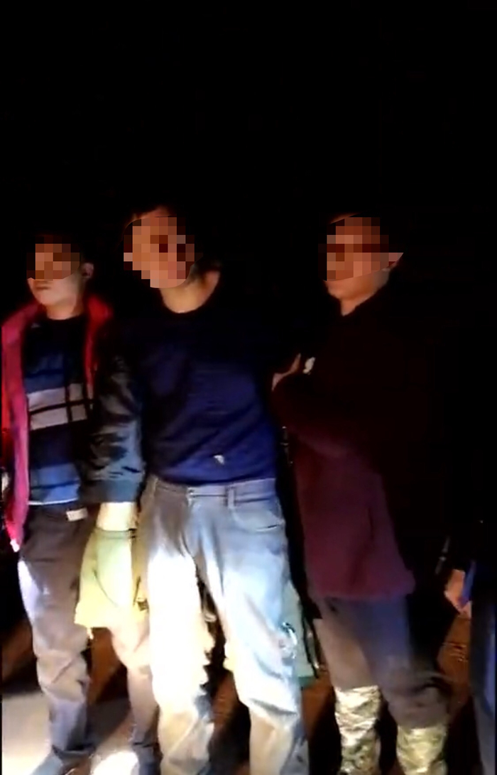 　抓捕现场截图。来源：受访者供图