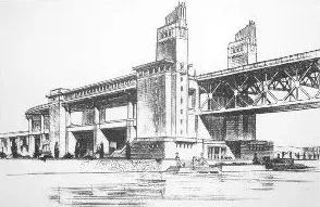 钟训正院士设计的桥头堡方案