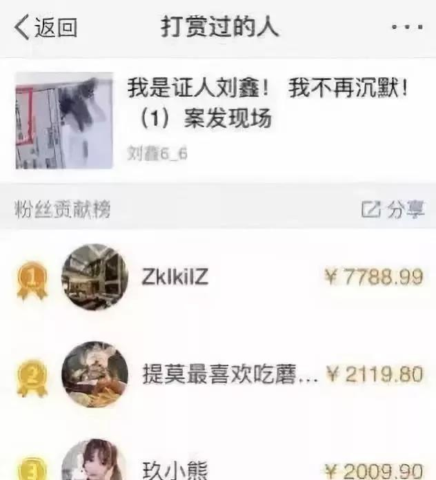  ▲@刘鑫6-6微博接受打赏。&nbsp;图片来自微博截图