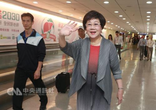 吕秀莲。图片来源：台湾“中央社”