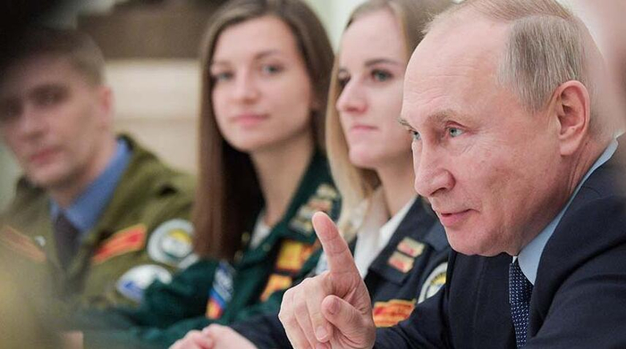 　普京当天参会 图自俄罗斯《消息报》