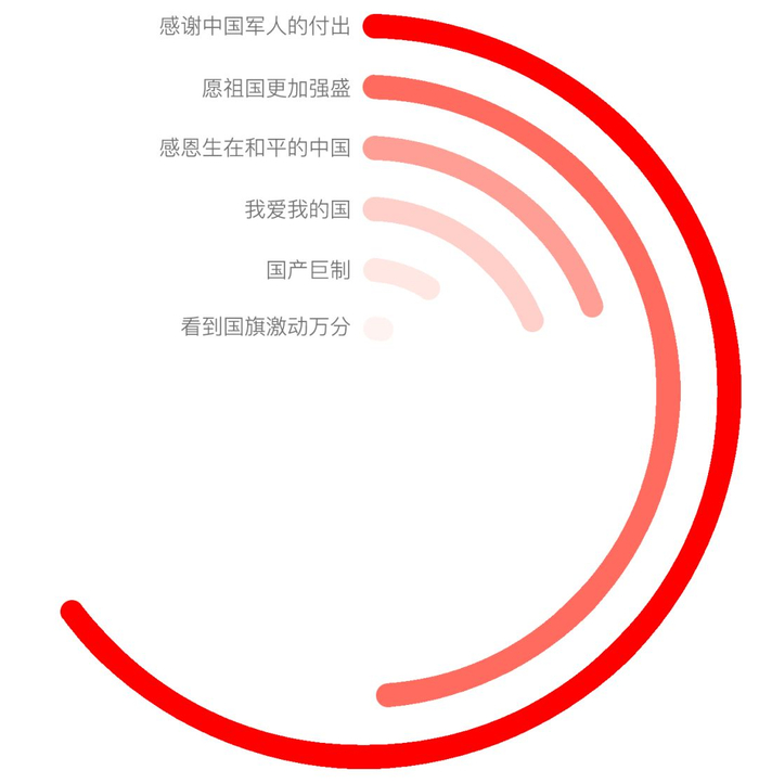 图8：《红海行动》国家认同方面评论的主要观点同义聚类。