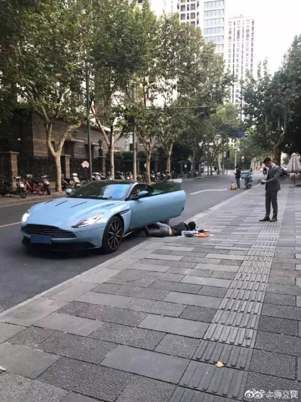 在上海街头晒豪车玩“扑街挑战”,结果……_手机新浪网