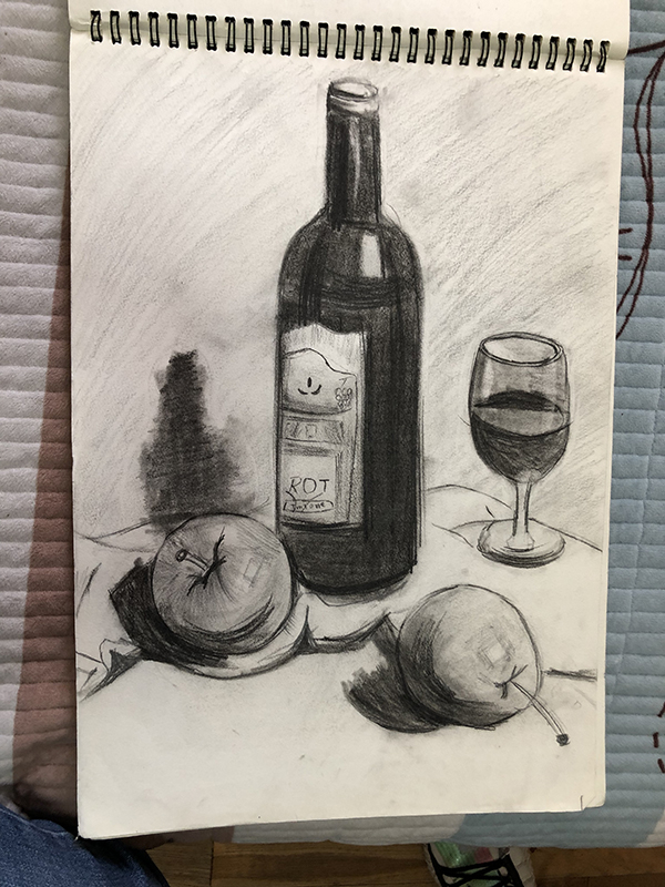 小琪最后的素描作品