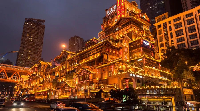 洪崖洞（图片来源：摄图网）