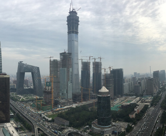 北京中信大厦 (中国尊) 进入施工最后阶段,KPF首次公开建造全过程