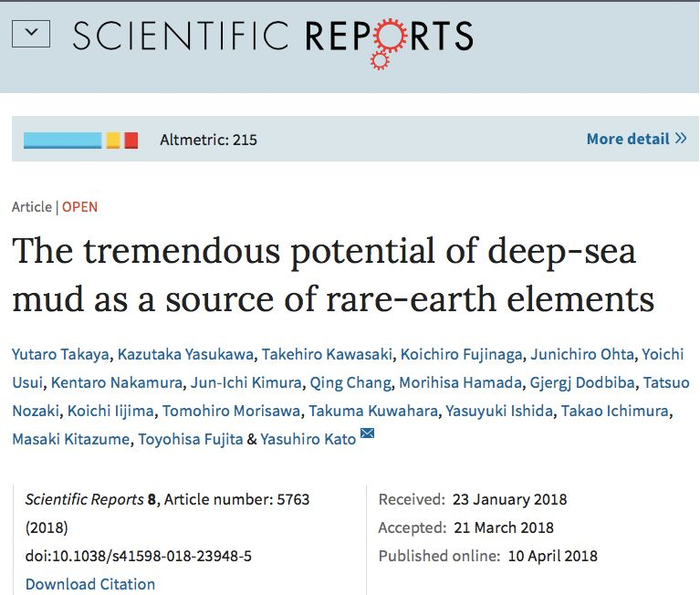 ▲《科学报告》论文