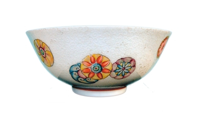 清嘉庆粉彩刻花皮球花碗_手机新浪网