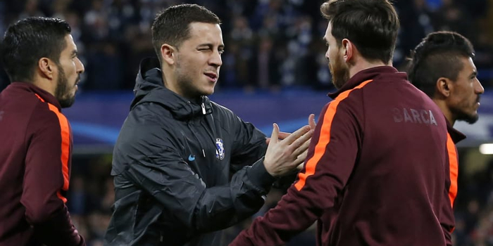 阿扎尔:梅西是历史最佳球员