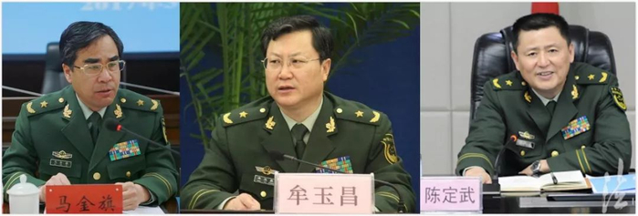 马金旗（左）、牟玉昌（中）、陈定武 资料图