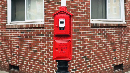 火灾报警拉线箱&nbsp; 图源：波士顿消防局